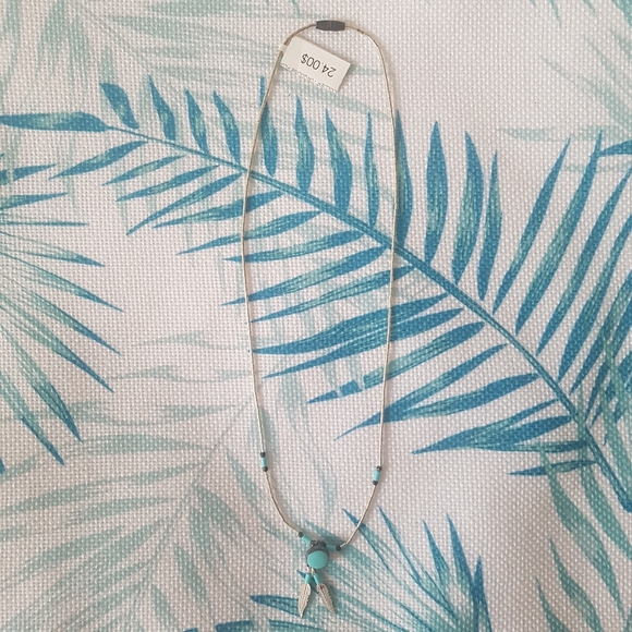 Silver and Turquoise Necklace, new tag on - Picture 3 of 4